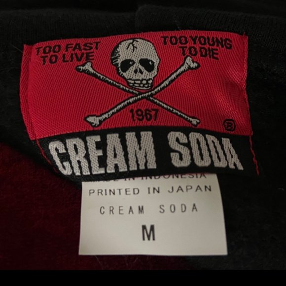 NEW Rockabilly Japan Cream Soda Zip Hoodie - Picture 5 of 6